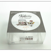 Custom Printed Transparent PVC Plastic Cake Box (PP cake packing box)